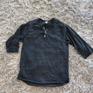 Three button Henley